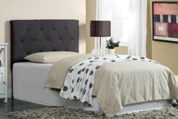 Leroy Gray Upholstered Twin Headboard