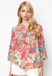 Áo Kiểu In Họa Tiết