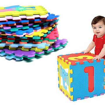 Thảm xốp hình số 30x30cm, 10 miếng