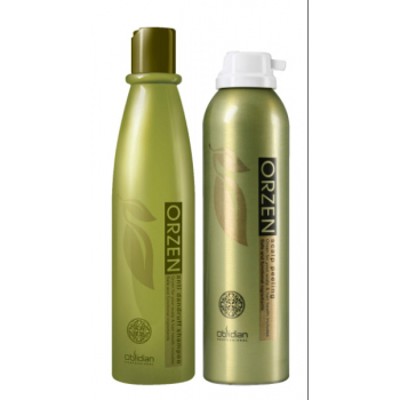 BỘ DẦU GỘI BỘT ĐẶC TRỊ GÀU VẢY NẾN ORZEN OBSIDIAN 320ML+220ML