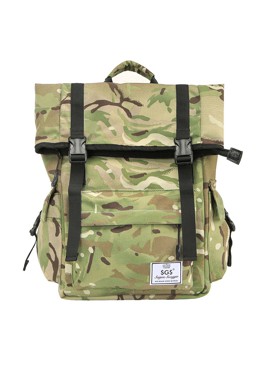 GREEN CAMO FOLD BACKPACK