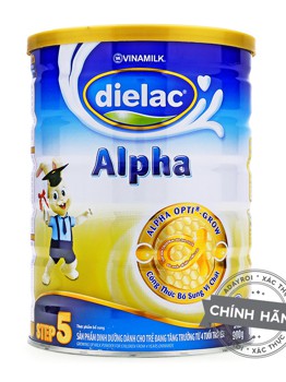 ទឹកដោះគោម្សៅ Vinamilk Dielac Alpha ជំហានទី 5 (900 ក្រាម)