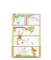 Tủ TABI-L 4 ngăn - khỉ đa sắc