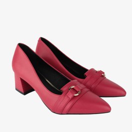 Giày cao gót 5cm mũi nhọn đính khoá trang trí CG05027