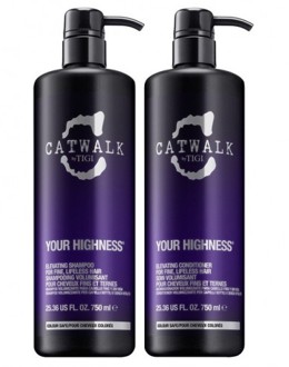 GỘI XẢ TĂNG ĐỘ PHỒNG TIGI CATWALK YOUR HIGHNESS 750ML