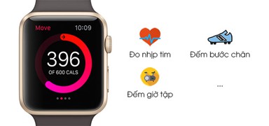 Apple Watch S2 42mm màu nâu đậm