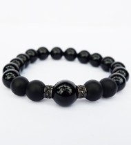 Vòng Tay Onyx Đen và Vàng