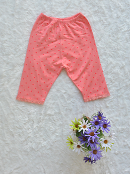 Quần Legging Bé Gái Cotton Chấm Bi Hường