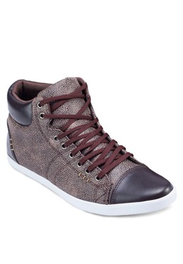 ស្បែកជើងស្បែក Faux កំពូលខ្ពស់