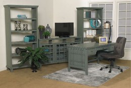 Slate Blue Writing Desk