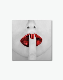 Tranh Canvas Bờ Môi Đỏ