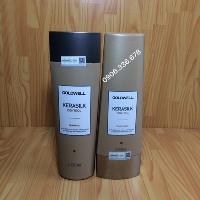DẦU GỘI XẢ SUÔN MƯỢT GOLDWELL KERASILK 250ML