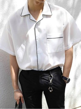 អាវដៃខ្លីពណ៌ស