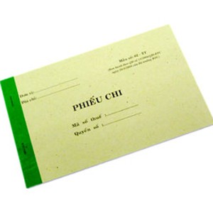 Phiếu chi 2 liên dầy 13x19