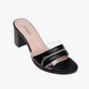 Giày sandal cao gót 7cm trang trí dây khoá kéo SD07011