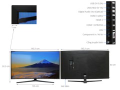 ទូរទស្សន៍ Smart Curved TV Samsung 65 អ៊ីញ UA65KU6500