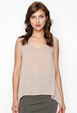 Áo Kiểu Nữ Màu Nude Hồng