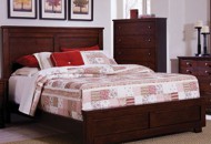 Espresso Brown Classic Contemporary Cal-King Bed - Diego
