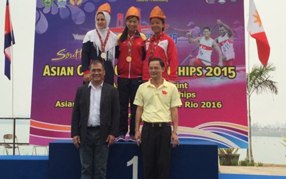 VĐV Việt Nam giành HCV lịch sử ở giải canoeing châu Á