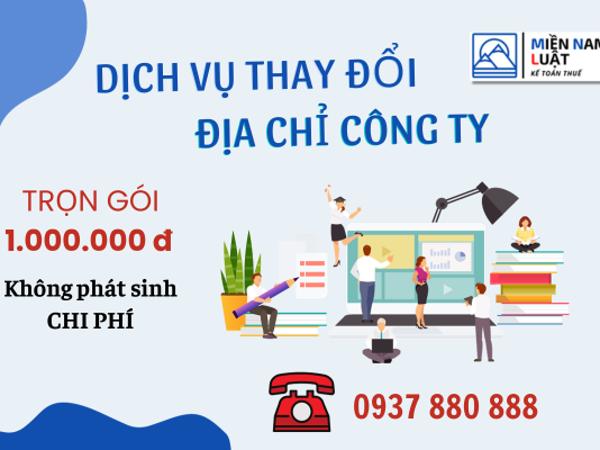 Dịch Vụ Thay Đổi Địa Chỉ Công Ty Trọn Gói 1.000.000đ | Không Phát Sinh Chi Phí