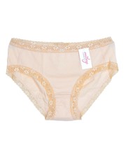 Quần lót bầu Miley viền ren nhỏ, size L, Kem