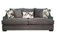 Charcoal Grey Casual Modern Sofa - Spartan
