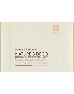 NATURES DECO NATURAL 5-LAYER COTTON WIPE