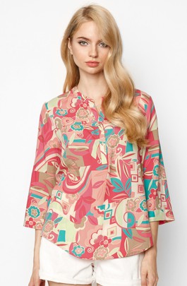 Áo Kiểu In Họa Tiết