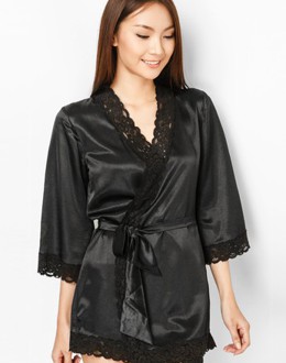 Áo Khoác Ngủ Phối Ren