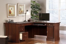 L Shaped Cherry Corner Desk - Palladia