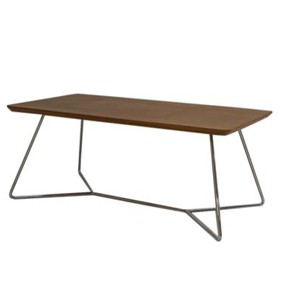 Bàn trà, Mặt gỗ chân thép chống gỉ 10