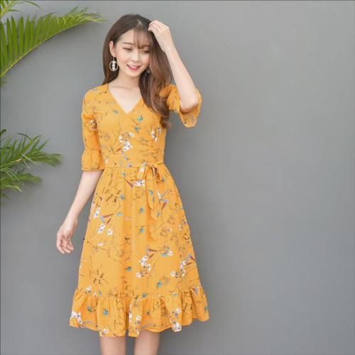 Đầm xoè tay lở