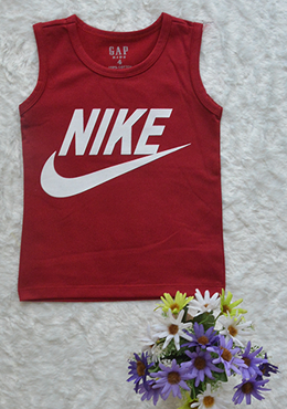 Áo Bé Trai Ba Lỗ Nike In Đại Nâu