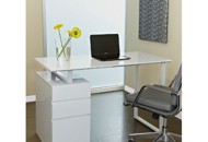 Home Office Desk with White Finish