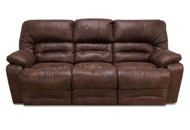 Chocolate Brown Microfiber Power Reclining Sofa - Legacy