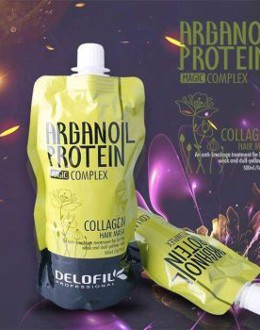 KEM Ủ TÓC COLLAGEN DELOFIL ARGAN OIL PROTEIN 500ML