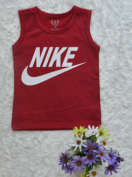 Áo Bé Trai Ba Lỗ Nike In Đại Nâu