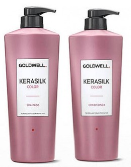GỘI XẢ BẢO VỆ MÀU NHUỘM GOLDWELL KERASILK 1000ML 