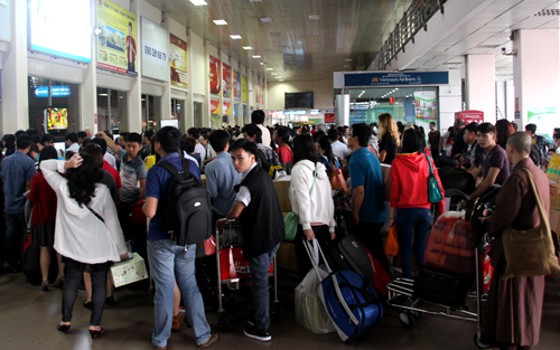 Tân Sơn Nhất sẽ đón 2,5 triệu hành khách dịp Tết