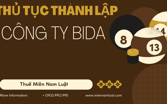 Thủ tục thành lập công ty bida