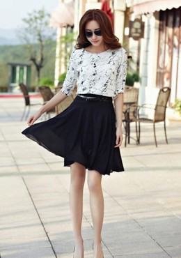 LS654 Sơ mi hoạ tiết-tay lỡ xuân hè 2017