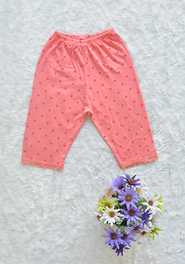 Quần Legging Bé Gái Cotton Trái Tim Hường