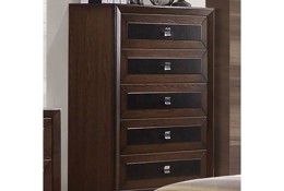 Cappuccino Brown Contemporary Chest of Drawers - Sussex