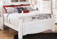 Weeki White Queen Classic Contemporary Bed