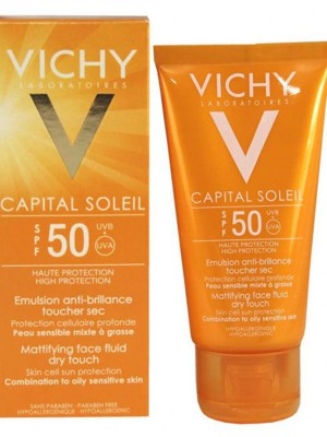 IDEAL SOLEIL SPF 50 UVA+UVB MATTIFYING FACE FLUID