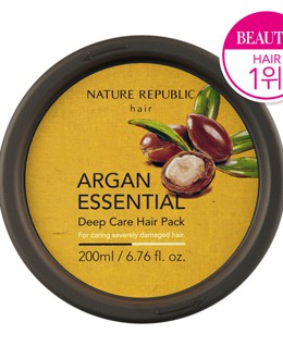 KEM Ủ PHỤC HỒI HƯ TỔN NẶNG ARGAN ESSENTIAL DEEP CARE HAIR PACK – NATURE REPUBLIC