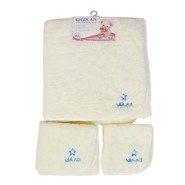 Combo 3 khăn microfiber siêu mềm 3 size Gia An, 25x25, 28x48, 50x100 cm