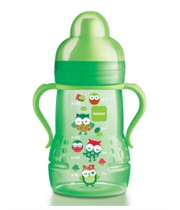 Bình tập uống núm vú mềm Mam 220ml, 6M+