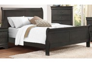 Slate Grey Classic Twin Sleigh Bed - Mayville