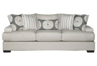 Flax Grey Casual Contemporary Sofa - Raven